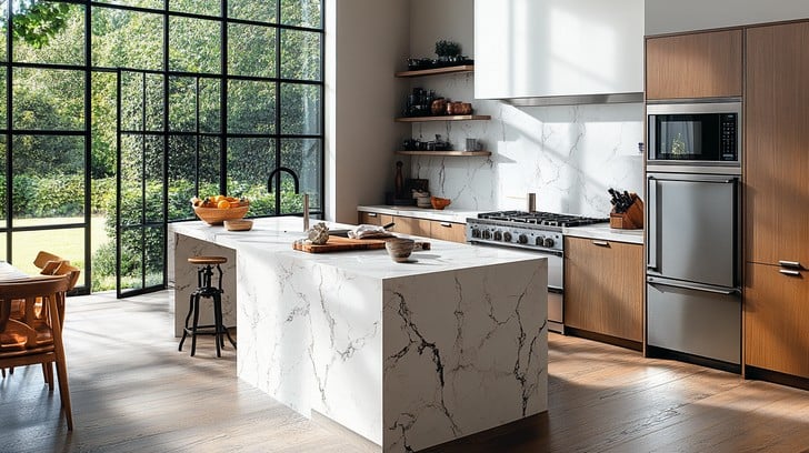 Modern kitchen with island